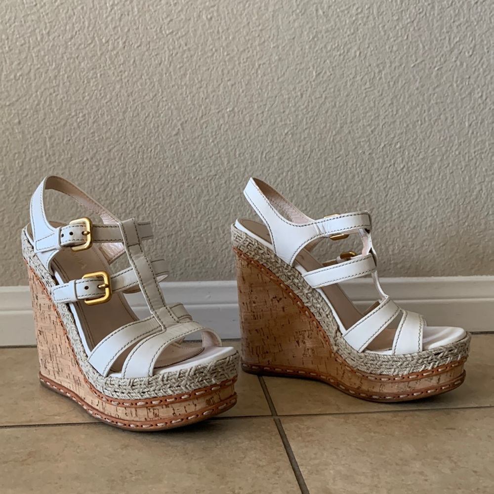 PRADA WEDGE SANDALS 39